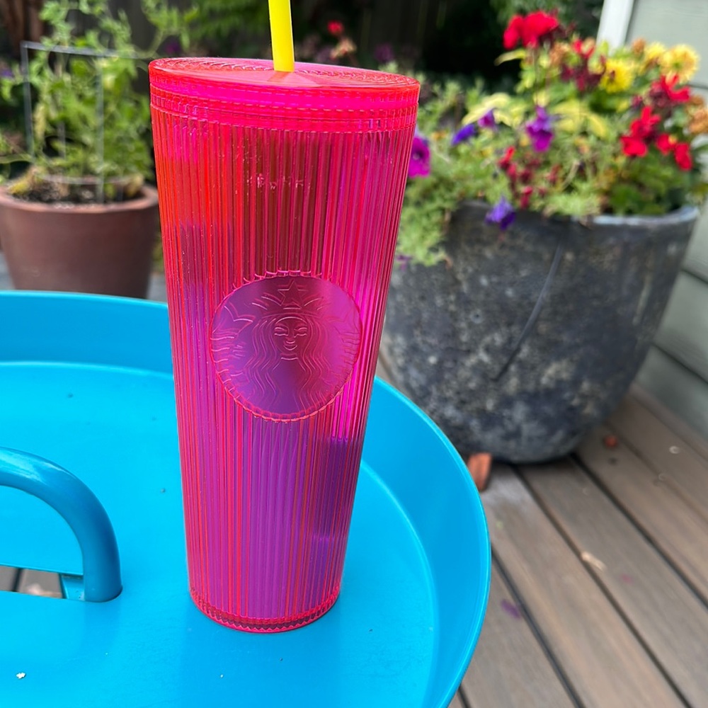 Starbucks venti opalescent pink 24oz tumbler NWT